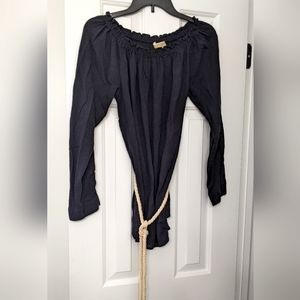 Michael Kors shirt with rope belt.